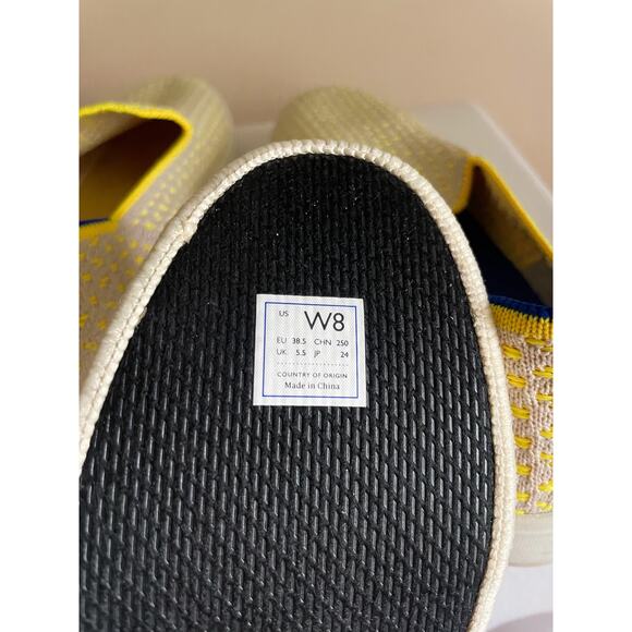 Rothy's Lemon Yellow Honeycomb Sneaker. Size w8. - Picture 8 of 9